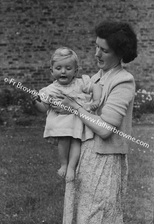 MRS ROSS WITH BRIGID MARY (GODCHILD)  NED AND KITTY MOLONEY WITH B-M